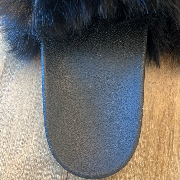 Faux Fur Slides Sandals Women's 10 - Picture 3 of 6